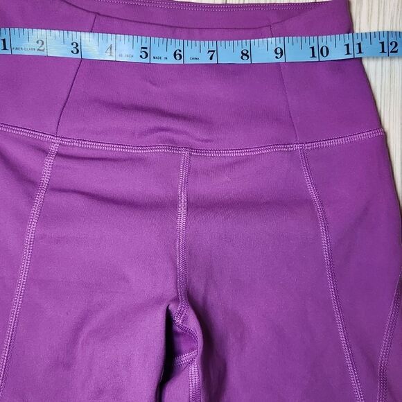 Girlfriend Collective Plum High Rise Bike Shorts Size Xsmall - Picture 6 of 10